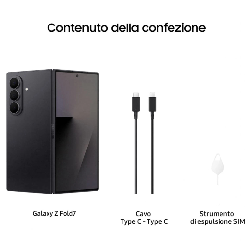 GALAXY Z fold 7 256GB ジェットブラック Samsung Galaxy Z Fold 7 256GB Nero - compra - Gomibo.it